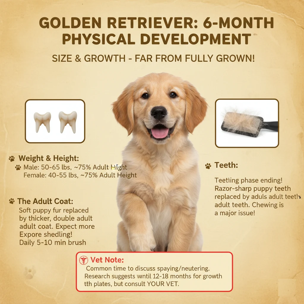 what to expect from a 6-month-old golden retriever