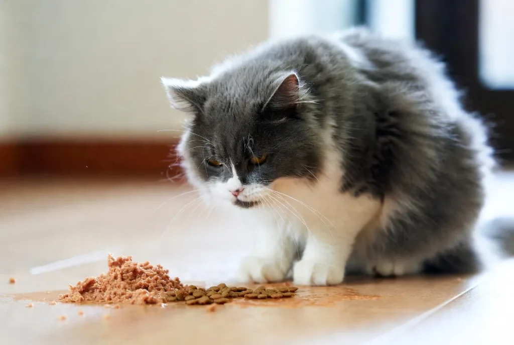 Cat Throw Up After Eating Dry Food